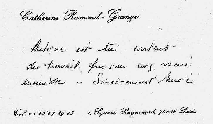 Témoignage manuscrit d’un élève (4/10)
